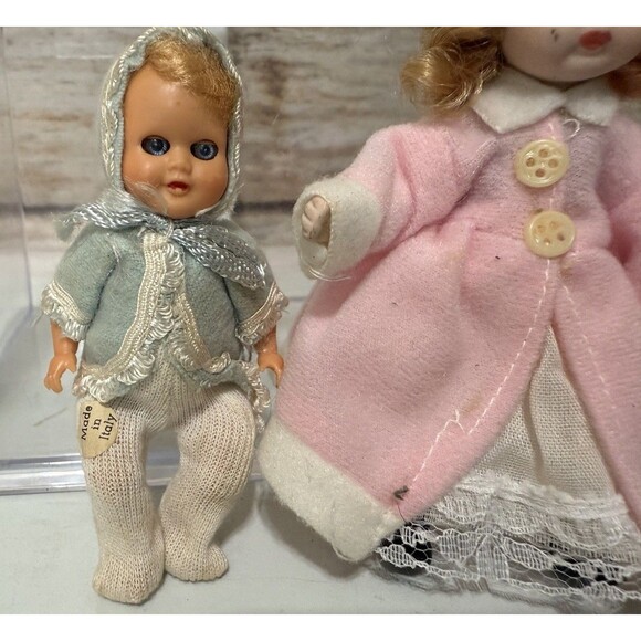 Vintage Celluloid Milo Baby Doll Made in Italy Marked Original Outfit + Vtg Doll - Picture 2 of 12